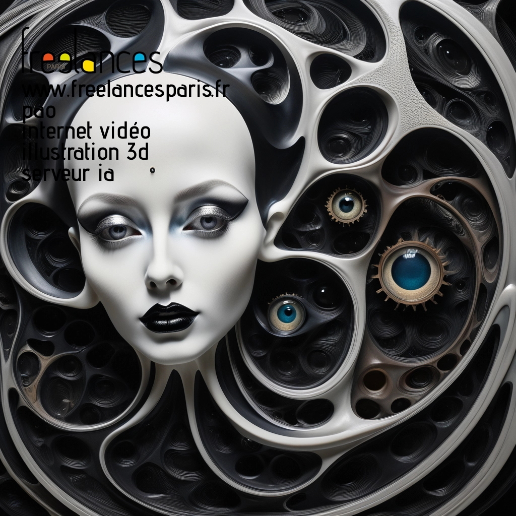 Pao mise en page internet vidéo illustration 3d serveur IA générative AI freelance paris studio de création magazines ufwli2v0